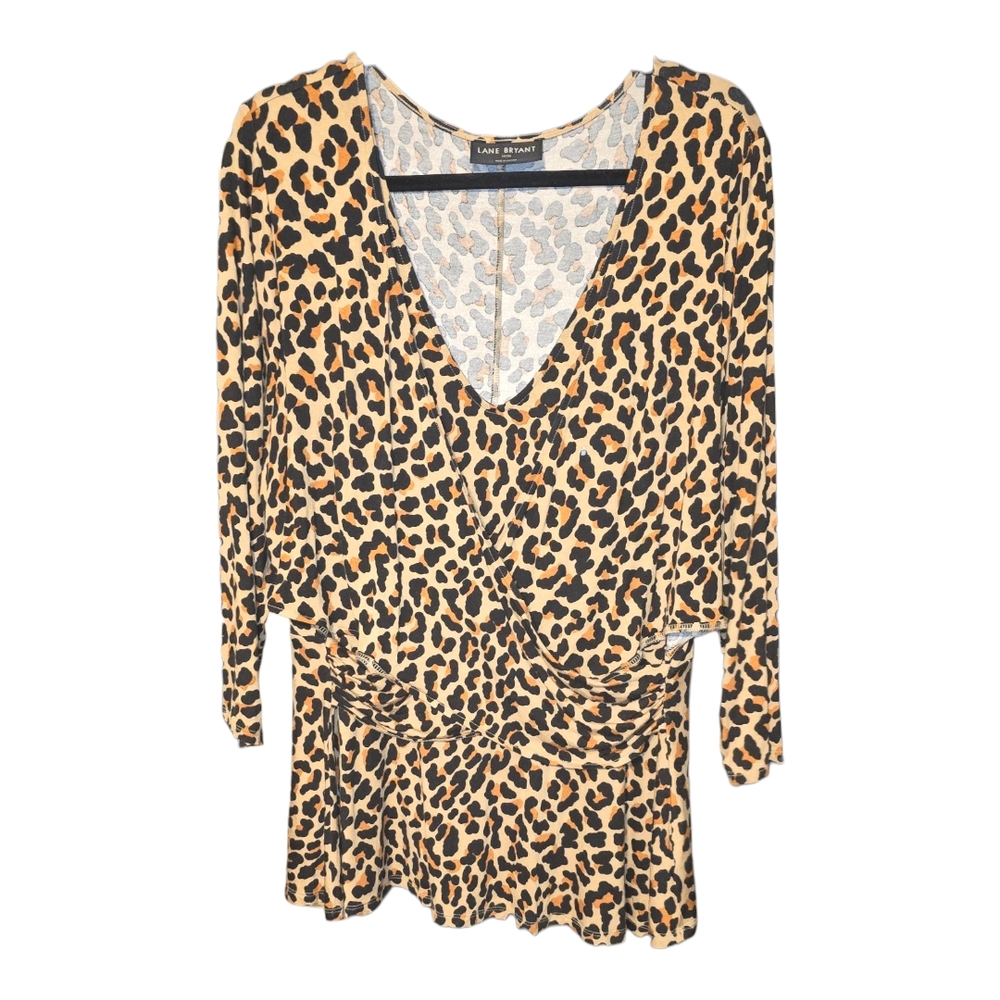 Lane Bryant Leopard Print Blouse - Picture 2 of 6